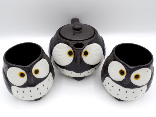 Owl Tea Set black