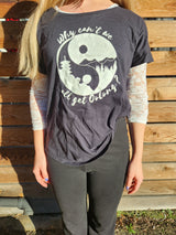 Black Short Sleeve "WHY CAN'T WE JUST ALL GET OOLONG?" Shirt (ladies)
