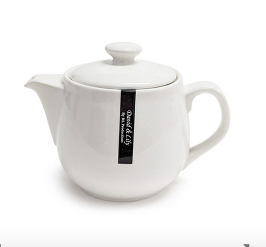 16 oz Classic White Teapot